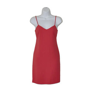 A8 NWT TRINA TURK Bright Red Spaghetti Strap Mini Ferris Summer Dress Size P